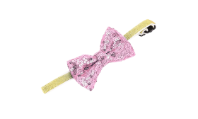 Bleščeča Zabavna Ovratnica z Metuljčkom za Mačke in Majhne Pse