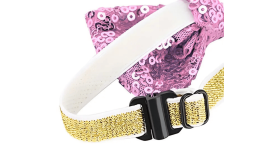 Bleščeča Zabavna Ovratnica z Metuljčkom za Mačke in Majhne Pse