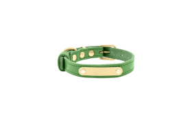 Luksuzna Gravirana Pasja Ovratnica iz Pravega Usnja