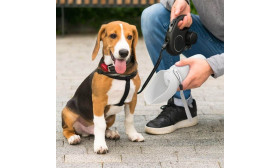 Zložljiva Pasja Steklenička za Vodo 550 ml – Prenosna Posodica za Vodo za Hišne Ljubljenčke iz Silikona za Živila