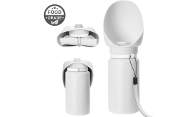 Zložljiva Pasja Steklenička za Vodo 550 ml – Prenosna Posodica za Vodo za Hišne Ljubljenčke iz Silikona za Živila