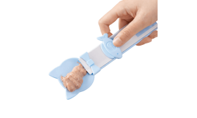 Komplet 3 stiskalnih žličk za mačke – za kremne priboljške in mokro hrano