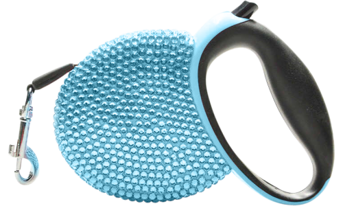 Luxury Rhinestone Retractable Dog Leash
